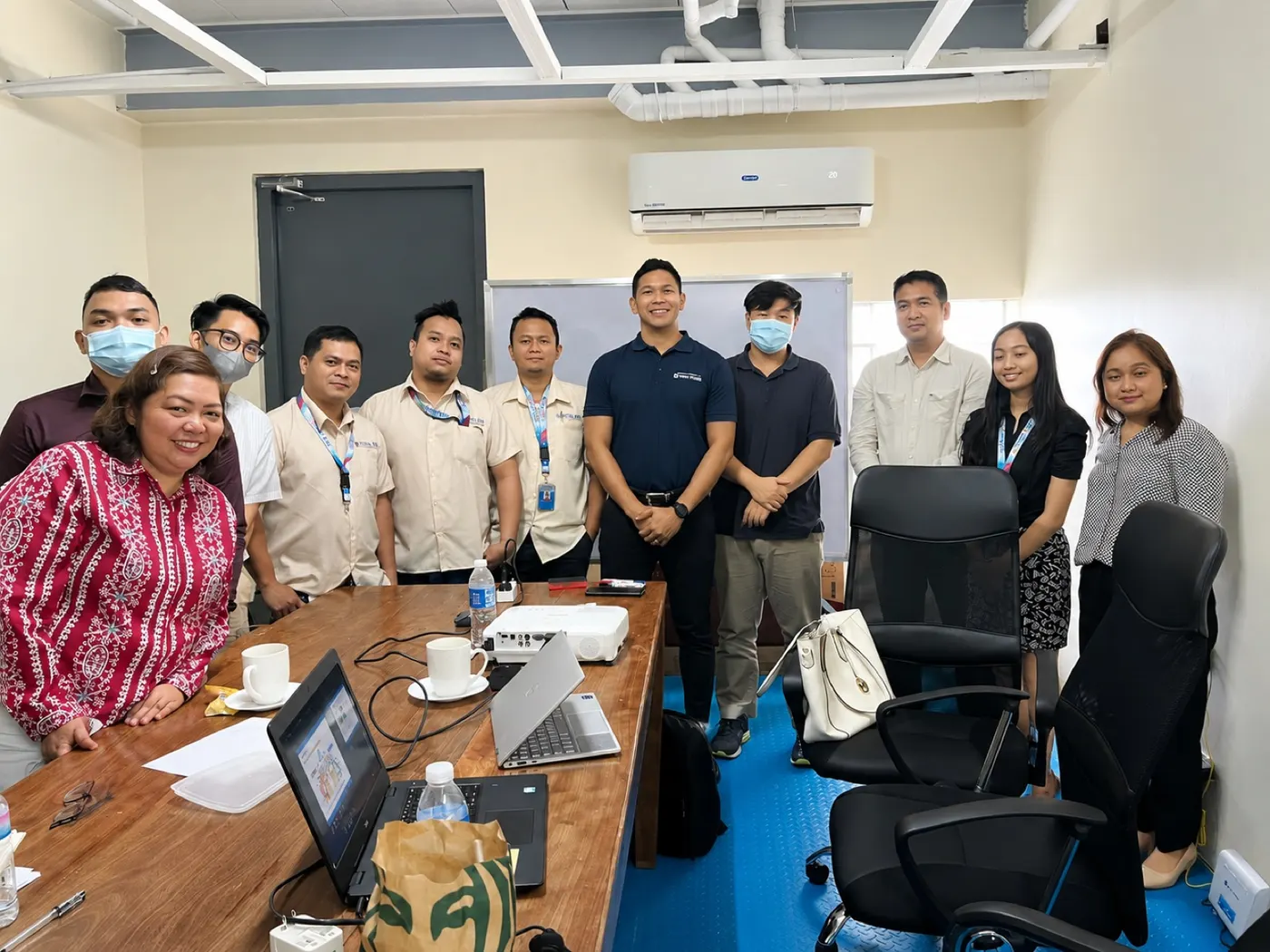ICare Life staff during an internal product training session